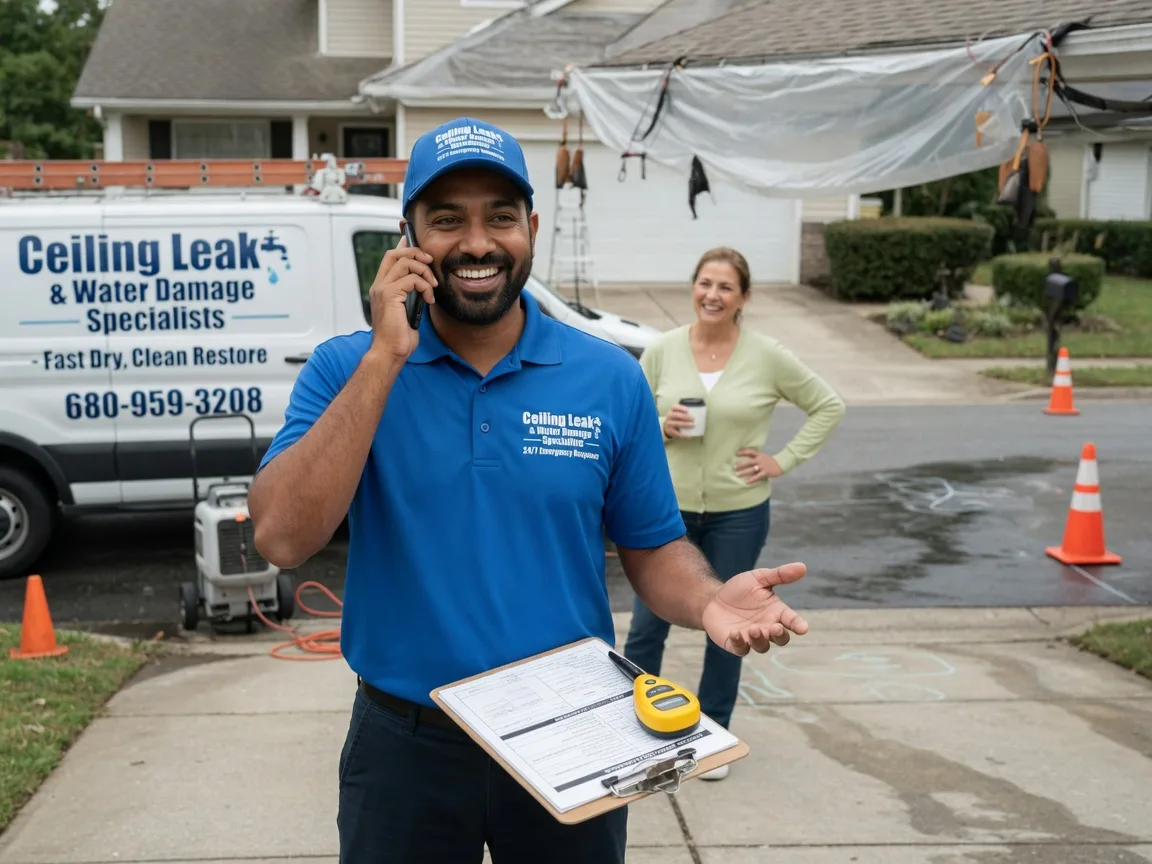 Ceiling Leak Cleanup Belmont, OH FAQs